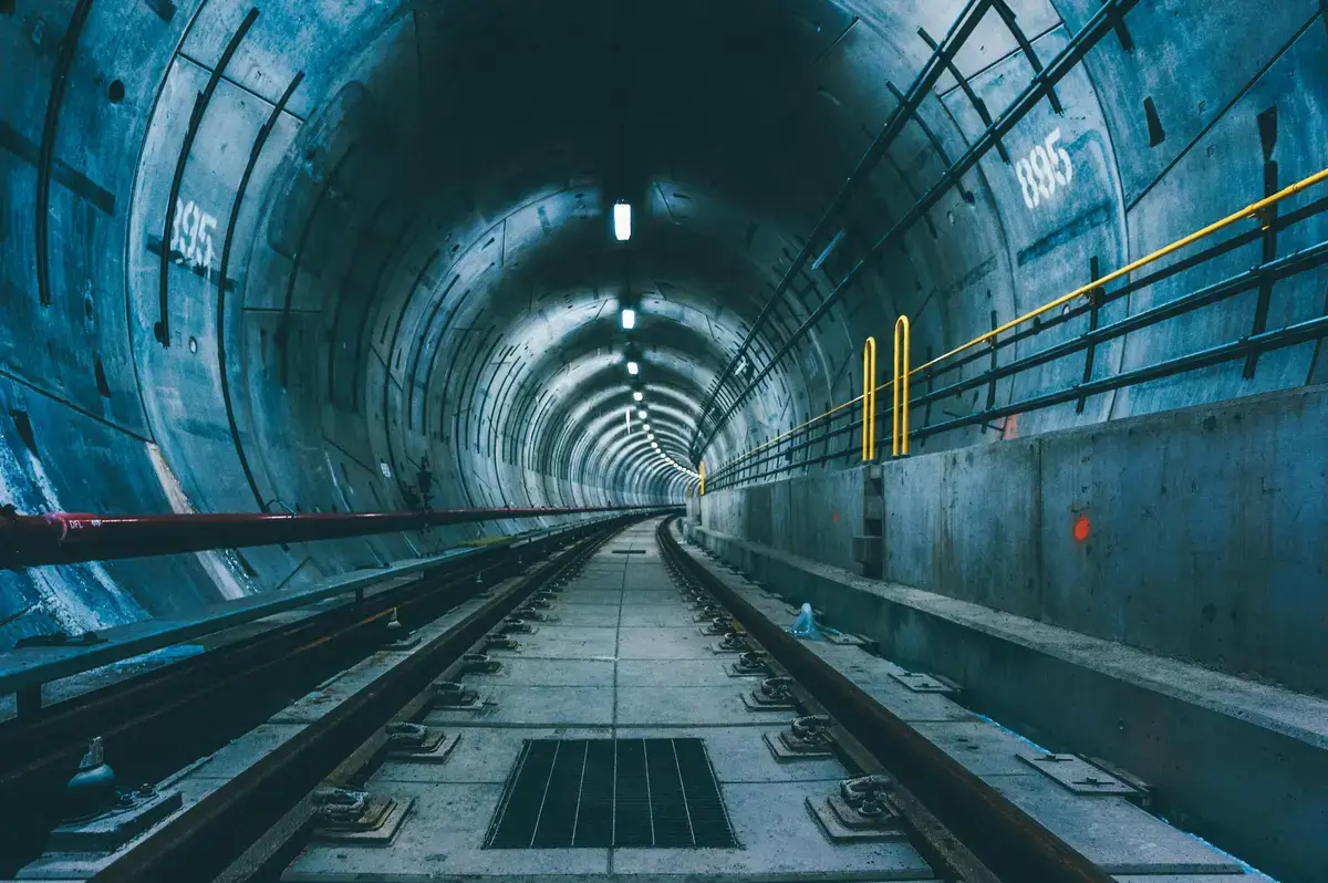 Underground infrastructure representing metro systems and complex underground infrastructure with rail modernization projects